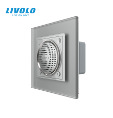 Вбудована Bluetooth-колонка LIVOLO з TWS (стерео) сіра матова скло