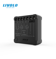 Розумне реле LIVOLO на 2 канали із сухим контактом, керування зі смартфона