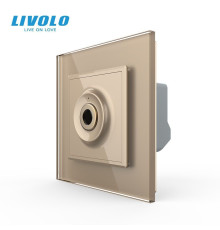 Бездотиковий вимикач 1 сенсор Livolo золотий Sense (VL-C7FCU1-2AP)