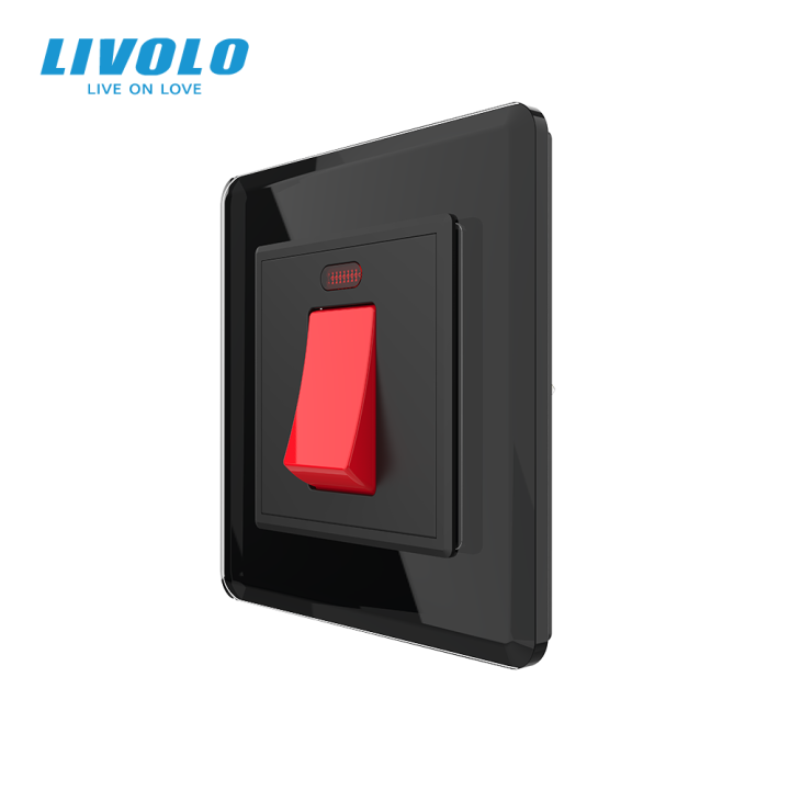 Майстер вимикач 20 ампер LIVOLO чорний 2.5D скло · LIVOLO · VL-C7FCMKV20A-2BS05