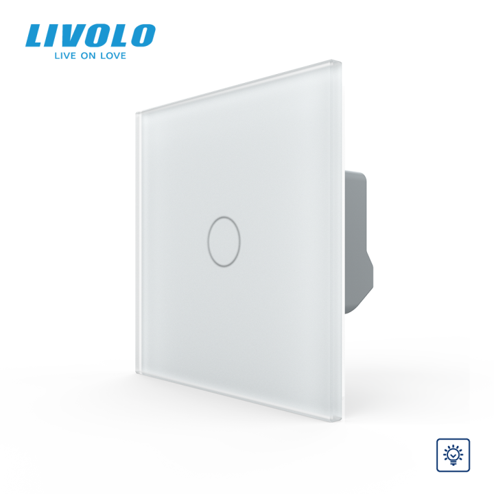 Сенсорний диммер 1 сенсор LIVOLO білий матове скло · LIVOLO · VL-C7FC1D2-2WS06