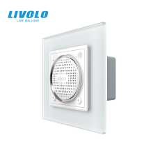 Вбудована Bluetooth-колонка LIVOLO з TWS (стерео) біла матова скло
