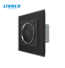 Вбудована Bluetooth-колонка LIVOLO з TWS (стерео) чорна матова скло
