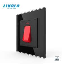 Майстер вимикач 20 ампер Livolo чорний (VL-C7KMKV20A-2BP)