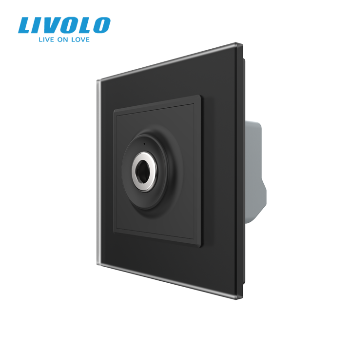 Бездотиковий вимикач 1 сенсор Livolo чорний матовый Sense · LIVOLO · VL-C7FCU1-2BS06