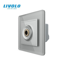 Бездотиковий вимикач 1 сенсор Livolo сірий 2.5D Sense