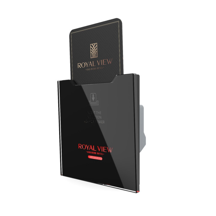 Картковий вимикач Livolo чорний скло (VL-FCKT-BP) · LIVOLO · VL-FCKT-BP