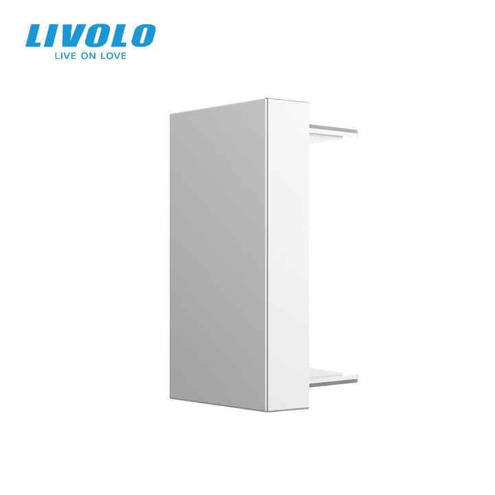 Заглушка для розетки LIVOLO, сіра, модуль 22.5×45 мм, 0.5 поста (VL-FCMB-1IP) · LIVOLO · VL-FCMB-1IP