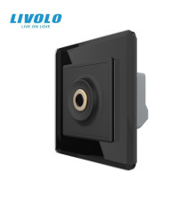 Бездотиковий вимикач 1 сенсор Livolo чорний 2.5D Sense
