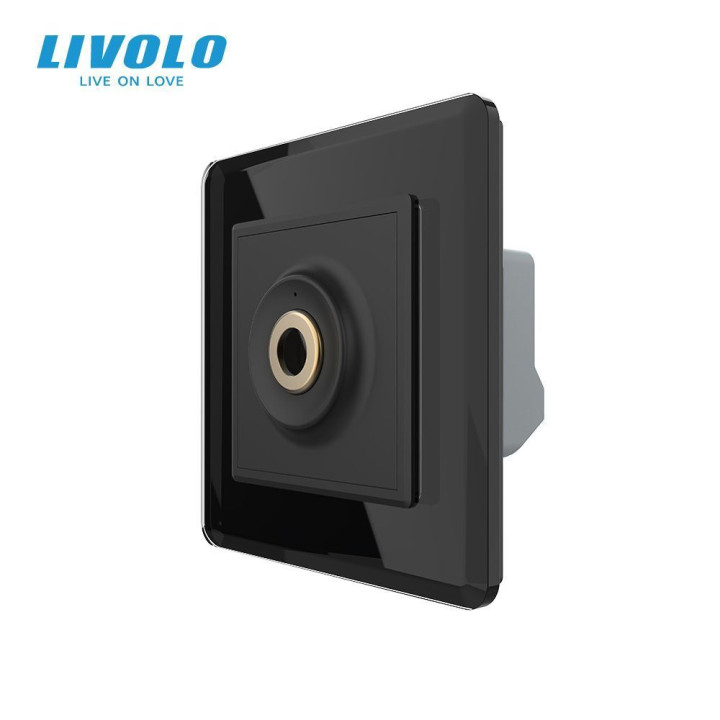 Бездотиковий вимикач 1 сенсор Livolo чорний 2.5D Sense · LIVOLO · VL-C7FCU1-2BS05
