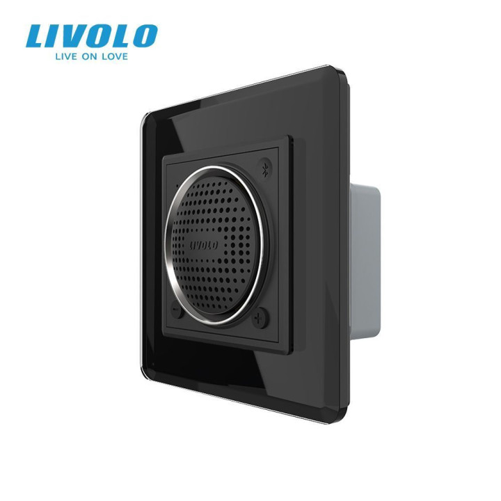 Вбудована Bluetooth-колонка LIVOLO з TWS (стерео) чорна 2.5D скло · LIVOLO · VL-C7FCF2-2BS05