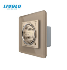 Bluetooth колонка LIVOLO золота 2.5D скло