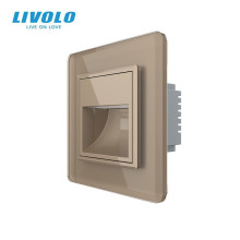 Світильник для сходів LIVOLO, золотий, 2.5D скляна рамка, тепле світло 2700K, 230В, 0.35Вт · LIVOLO · VL-C7FCL1-2AS05