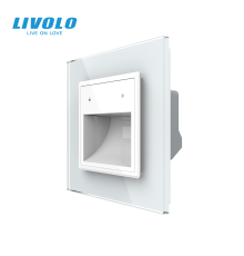 Світильник для сходів LIVOLO, білий, скляна рамка, регулювання яскравості та кольору світла, 220В