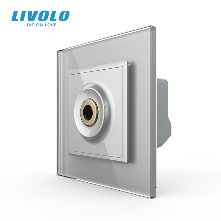 Бездотиковий вимикач 1 сенсор Livolo сірий Sense (VL-C7FCU1-2IP) · LIVOLO · VL-C7FCU1-2IP