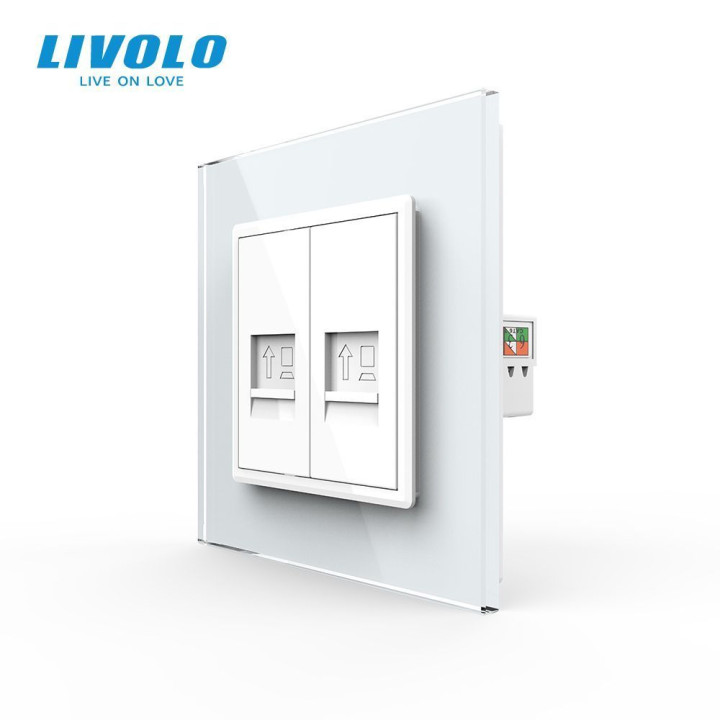 Розетка комп · LIVOLO · VL-C7FCCP/FCCP-2WP