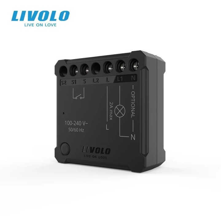 Розумний димер-реле LIVOLO для освітлення, 1 канал, 2 А, керування зі смартфона · LIVOLO · VL-XE006