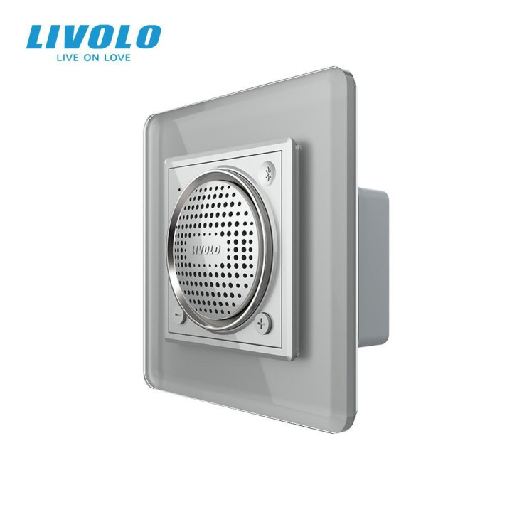 Вбудована Bluetooth-колонка LIVOLO з TWS (стерео) сіра 2.5D скло · LIVOLO · VL-C7FCF2-2IS05