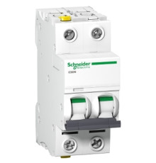 Автоматичний вимикач Schneider Electric A9F04206 Acti9 IC60N, 2P, 6A, 10kA, на DIN-рейку