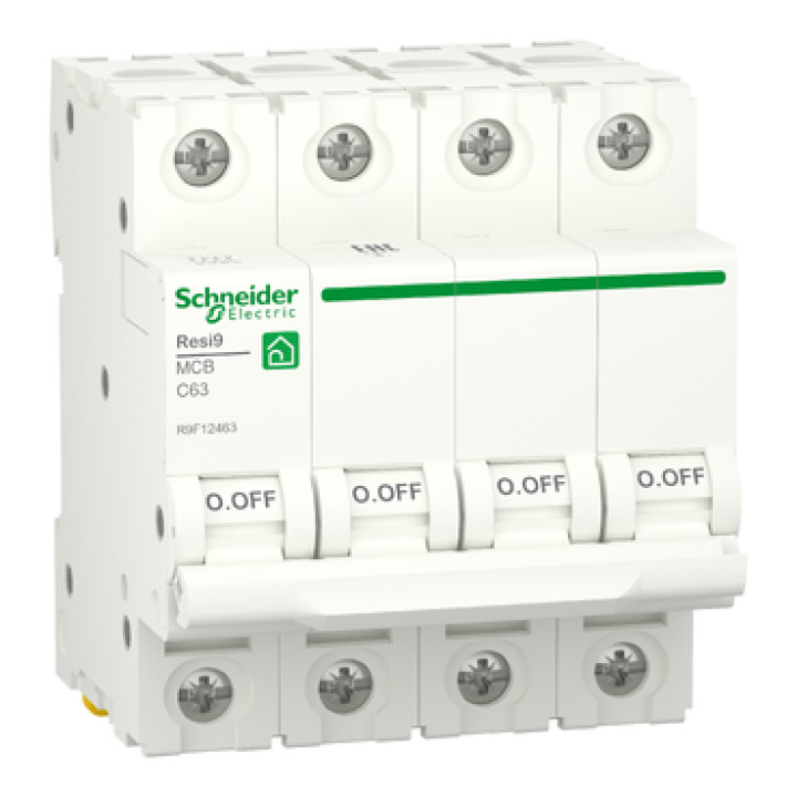 Автоматичний вимикач Schneider RESI9 4P 63A С 6кА · SCHNEIDER · uk/avtomaticheskij-vyklyuchatel-schneider-resi9-4p-63a-s-6ka-r9