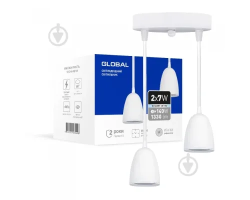 Світильник світлодіодний GPL-01C GLOBAL 14W 4100K білий