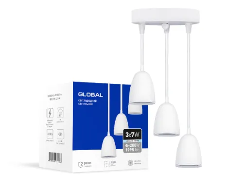 Світильник світлодіодний GPL-01C GLOBAL 21W 4100K білий