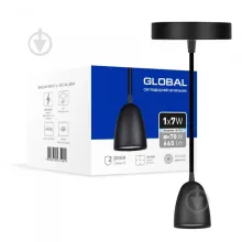 Світильник світлодіодний GPL-01C GLOBAL 7W 4100K чорний · GLOBAL · svitil-nik-svitlodiodnij-gpl-01c-global-7w-4100k-chornij