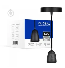 Світильник світлодіодний GPL-01C GLOBAL 7W 4100K чорний