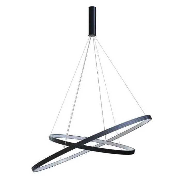 Підвісний світильник Kloodi KD-RG DUO 500/700 72W 3K BK Ring Giza Duo, 72 Вт, 3300 лм, 3000K · Kloodi · kloodi-kd-rg-duo-500-700-72w-3k-bk