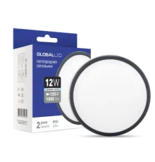Світильник накладний Global 12W 5000K C (серія ЖКГ; IP65)