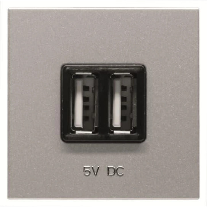USB розетка ABB Zenit 2CLA228500N1301 N2285 PL (срібло) · ABB · uk/usb-rozetka-abb-zenit-2cla228500n1301-n2285-pl-sriblo