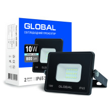 Прожектор Global 10W 6000К (гартоване скло, IP65) · GLOBAL · maxus-1-gbl-02-lfl-1060