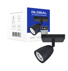 Світильник світлодіодний GSL-01S GLOBAL 4W 4100K чорний