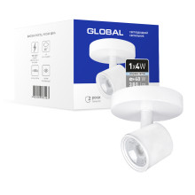 Світильник світлодіодний GSL-02C GLOBAL 4W 4100K білий · GLOBAL · svitil-nik-svitlodiodnij-gsl-02c-global-4w-4100k-bilij