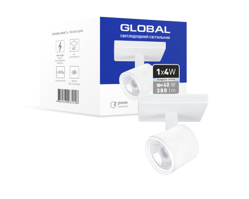 Світильник світлодіодний GSL-02S GLOBAL 4W 4100K білий