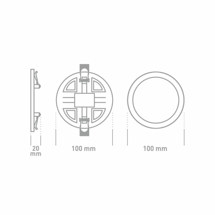 LED-світильник точковий врізний GLOBAL SP adjustable 6W, 4100K (коло) · GLOBAL · maxus-1-gsp-01-0641-c