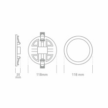 LED-світильник точковий врізний GLOBAL SP adjustable 9W, 4100K (коло) · GLOBAL · maxus-1-gsp-01-0941-c