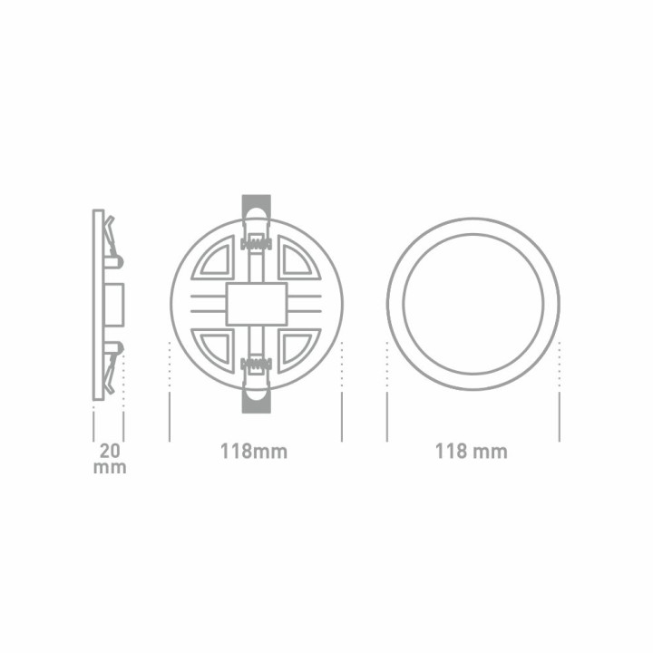 LED-світильник точковий врізний GLOBAL SP adjustable 9W, 4100K (коло) · GLOBAL · maxus-1-gsp-01-0941-c
