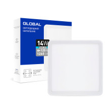 LED-світильник точковий врізний GLOBAL SP adjustable 14W, 4100K (квадрат) · GLOBAL · maxus-1-gsp-01-1441-s