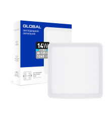 LED-світильник точковий врізний GLOBAL SP adjustable 14W, 4100K (квадрат)