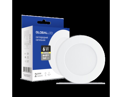 LED світильник точковий врізний Global SPN 6W тепле світло (1-SPN-003-С)