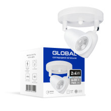 Світильник світлодіодний GSL-01C GLOBAL 8W 4100K білий · GLOBAL · svitil-nik-svitlodiodnij-gsl-01c-global-8w-4100k-bilij