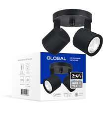 Світильник світлодіодний GSL-02C GLOBAL 8W 4100K чорний
