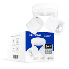 Світильник світлодіодний GSL-02C GLOBAL 8W 4100K білий · GLOBAL · svitil-nik-svitlodiodnij-gsl-02c-global-8w-4100k-bilij