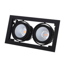 Світильник вбудований MAXUS ASSISTANCE GRILLE PRO 2x30W 3500K 38* GRAY
