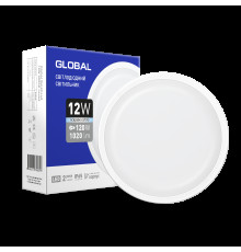 Світильник світлодіодний з інфрачервоним датчиком руху GLOBAL GBH 02 12W 5000K circle PIR