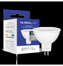 LED лампа Global MR16 3W яскраве світло GU5.3 (1-GBL-112)