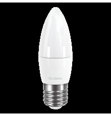 LED лампа Global C37 CL-F 5W яскраве світло E27 (1-GBL-132)