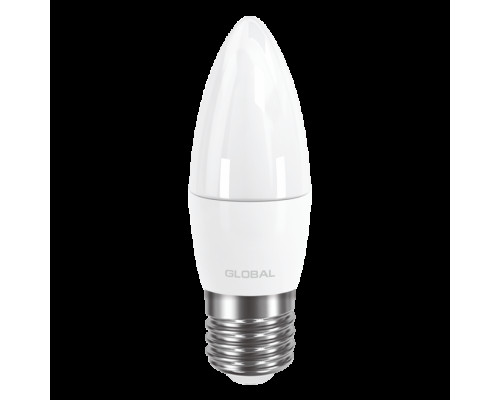 LED лампа Global C37 CL-F 5W яскраве світло E27 (1-GBL-132)
