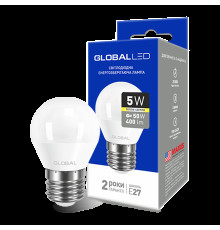LED лампа Global G45 F 5W тепле світло E27 (1-GBL-141)